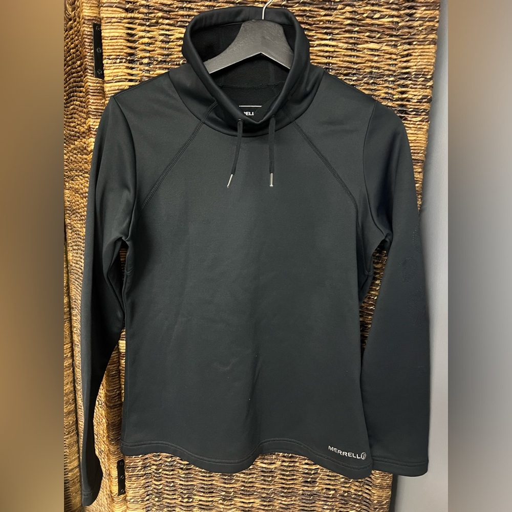 Merrell- Womens Pullover - Polyester, Sleeve pattern, Size: Small, Black